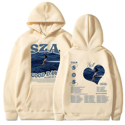 SZA SOS Good Days Hoodie Concert Tour SOS Music Album Print Hoodie