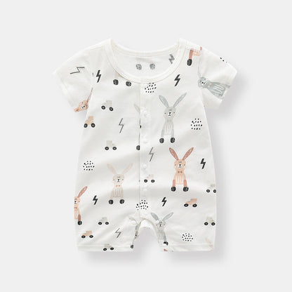 Bamboo Baby Romper Bunny Print