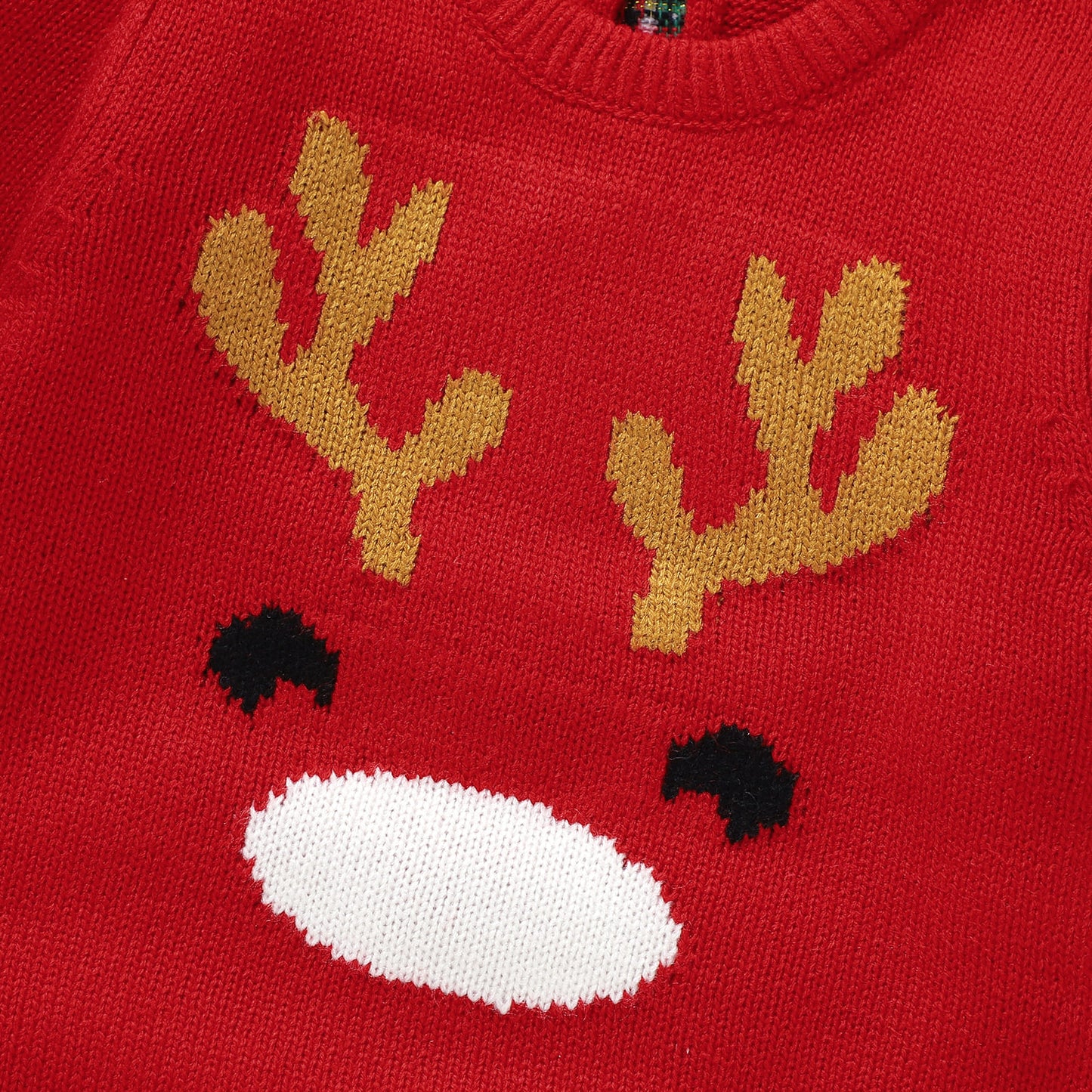 Infant&Toddler Sweater Bodysuit Christmas Reindeer Print