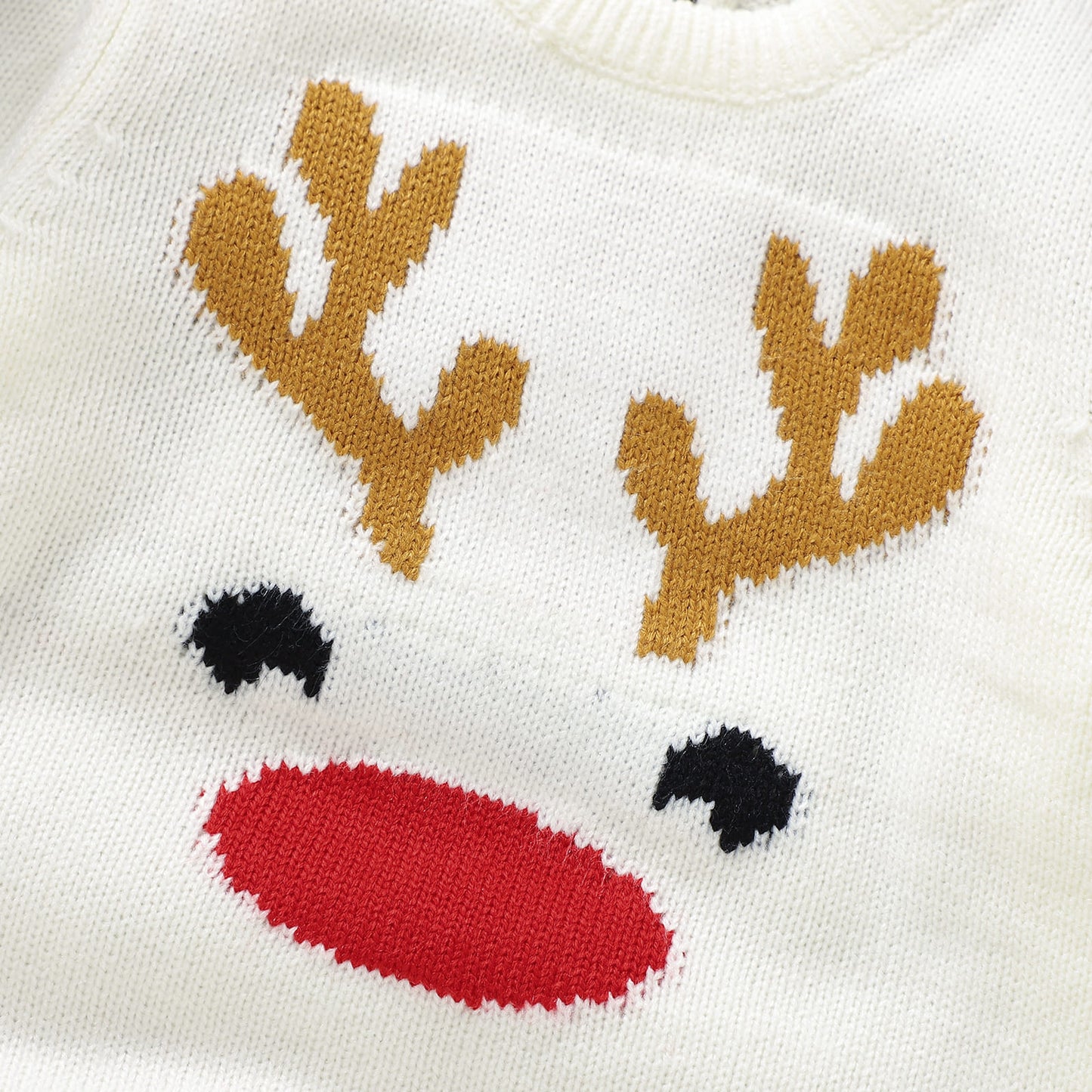 Infant&Toddler Sweater Bodysuit Christmas Reindeer Print