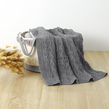 Newborn Baby Knit Blanket Soft and Breathable