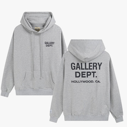 Gallery Dept Hoodie Graffiti Letter Print Hooded Sweatshirt