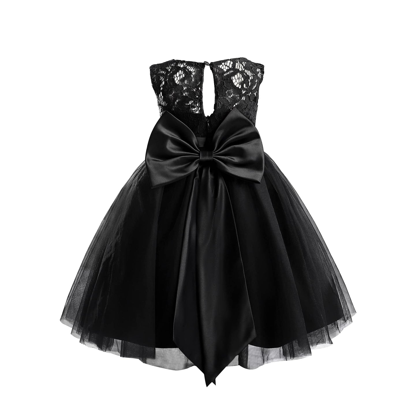 Baby Girl Tulle Dresses Wedding Toddler Tutu Sleeveless Bowknot Princess