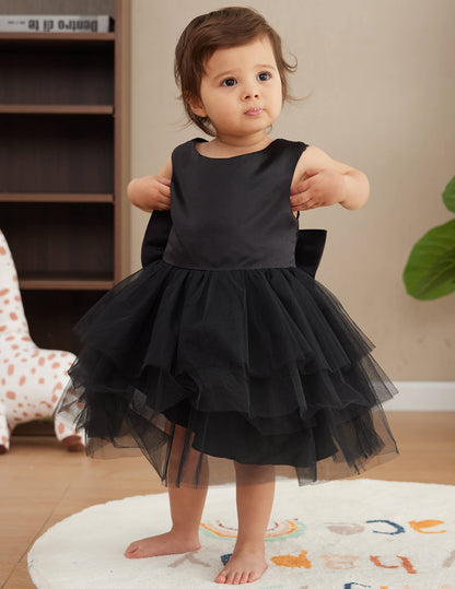 Baby Girl Bowknot Sleeveless Princess Dresses