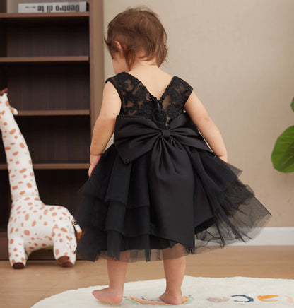 Baby Girl Bowknot Sleeveless Princess Dresses