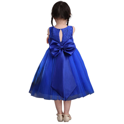 Baby Girl Tulle Dresses Wedding Toddler Tutu Sleeveless Bowknot Princess