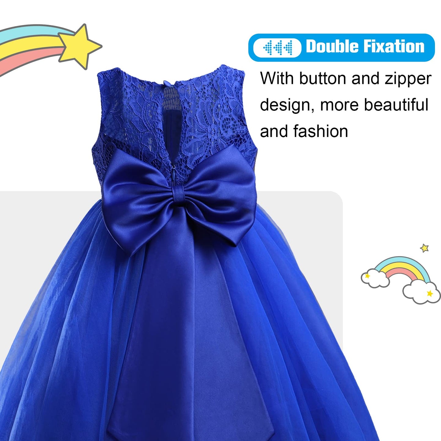 Baby Girl Tulle Dresses Wedding Toddler Tutu Sleeveless Bowknot Princess