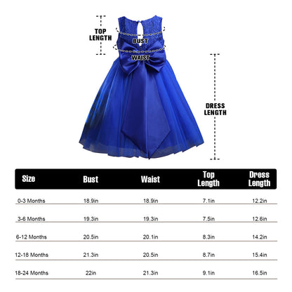 Baby Girl Tulle Dresses Wedding Toddler Tutu Sleeveless Bowknot Princess