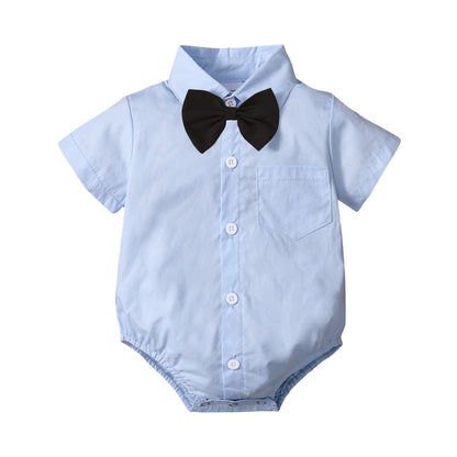 Baby Boy Dress Shirt Wedding Bodysuit