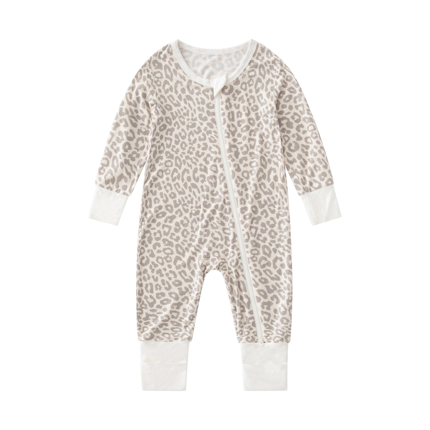 Bamboo Baby&Infant Pajamas Zippered Romper Sleeper with Pattern