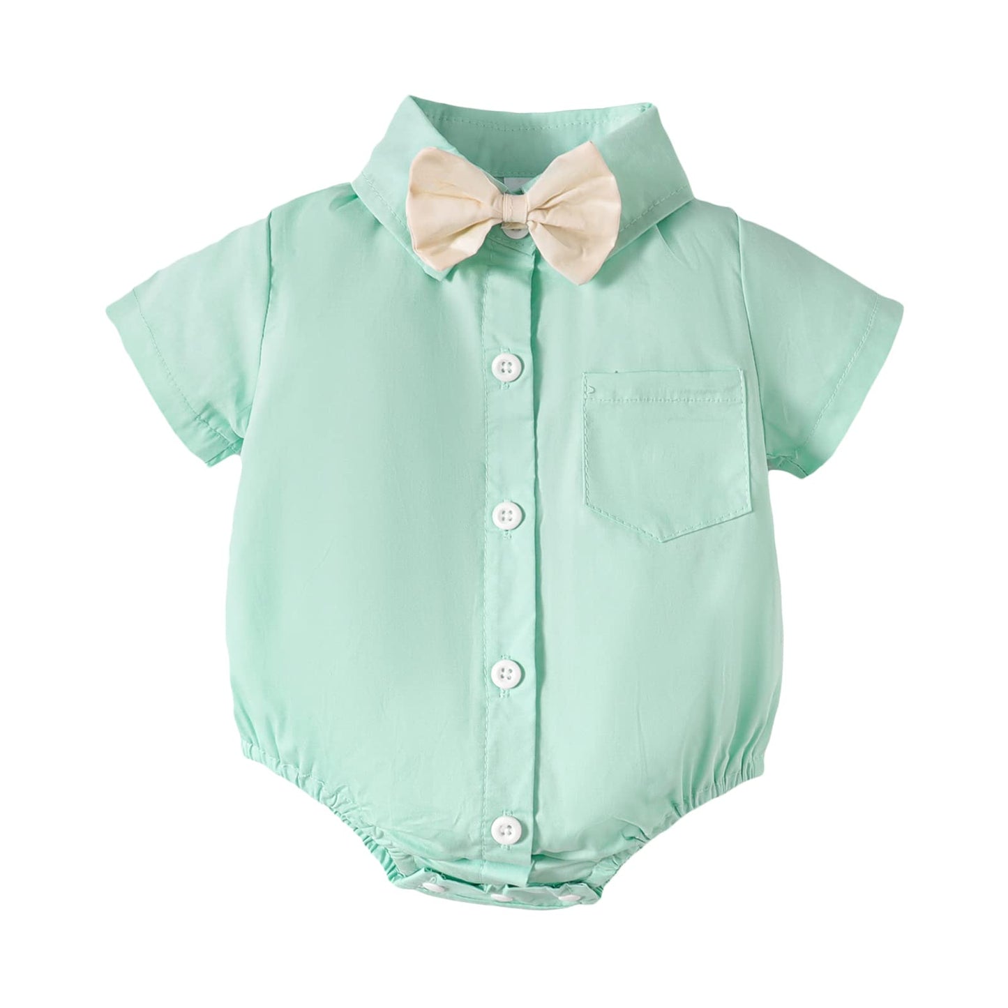 Baby Boy Dress Shirt Wedding Bodysuit