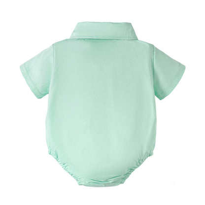 Baby Boy Dress Shirt Wedding Bodysuit