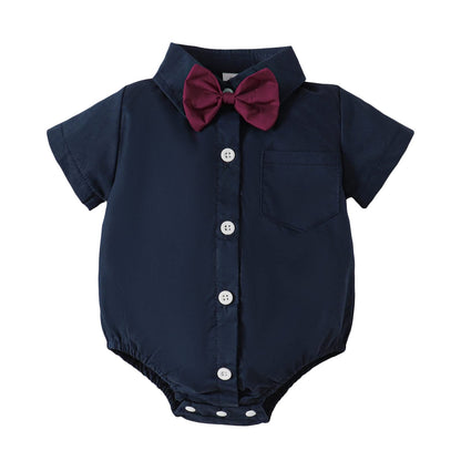 Baby Boy Dress Shirt Wedding Bodysuit