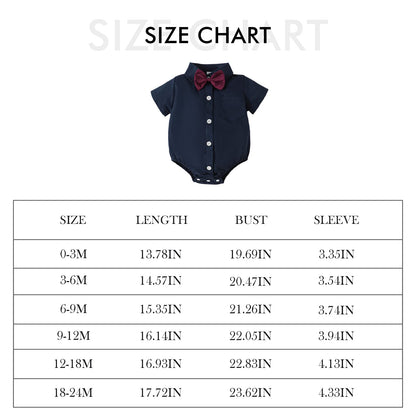 Baby Boy Dress Shirt Wedding Bodysuit