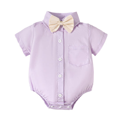 Baby Boy Dress Shirt Wedding Bodysuit