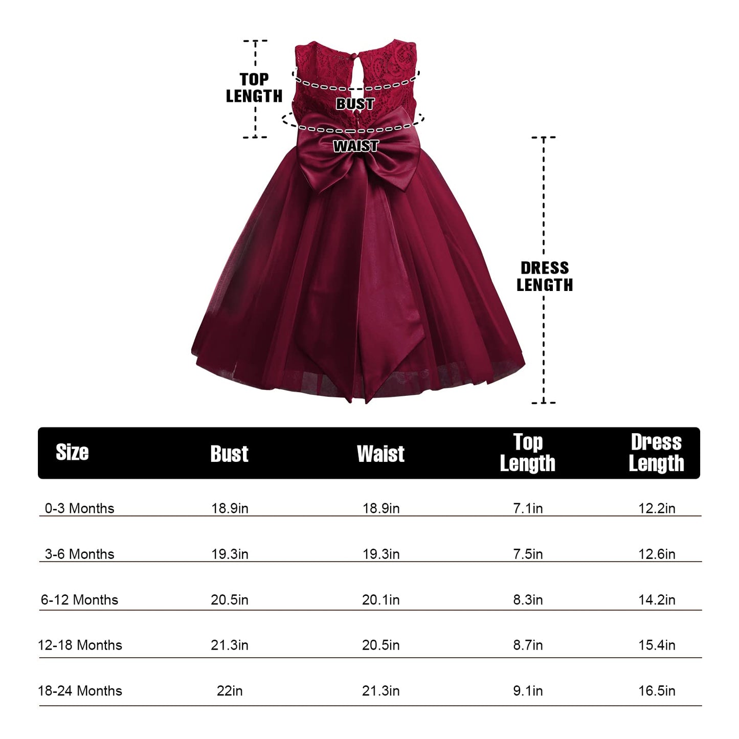 Baby Girl Tulle Dresses Wedding Toddler Tutu Sleeveless Bowknot Princess