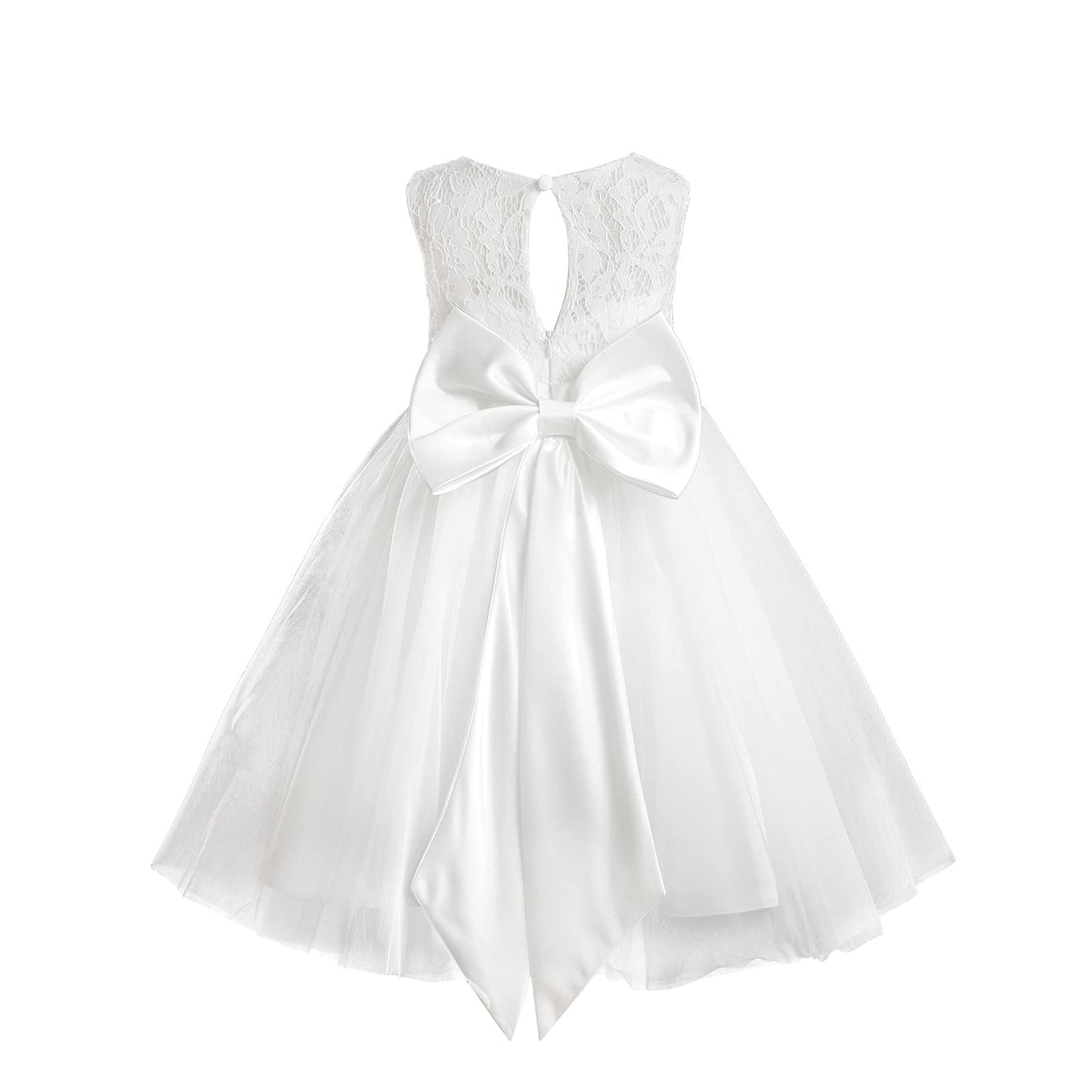 Baby Girl Tulle Dresses Wedding Toddler Tutu Sleeveless Bowknot Princess