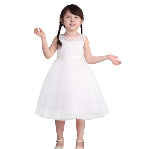 Baby Girl Tulle Dresses Wedding Toddler Tutu Sleeveless Bowknot Princess