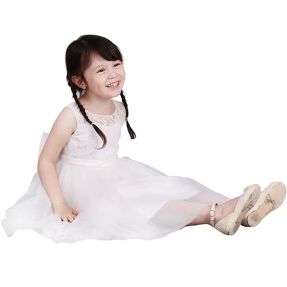 Baby Girl Tulle Dresses Wedding Toddler Tutu Sleeveless Bowknot Princess