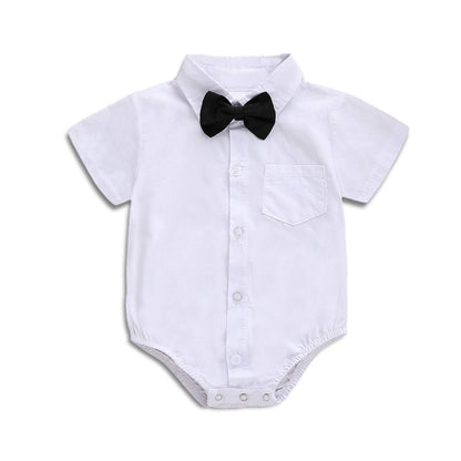 Baby Boy Dress Shirt Wedding Bodysuit