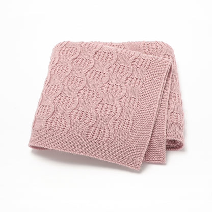 Newborn Baby Knit Blanket Soft and Breathable