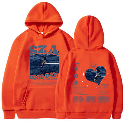 SZA SOS Good Days Hoodie Concert Tour SOS Music Album Print Hoodie