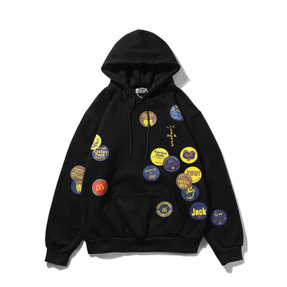 Travis Scott Cactus Jack Mcdonald's Bomb Print Hoodie