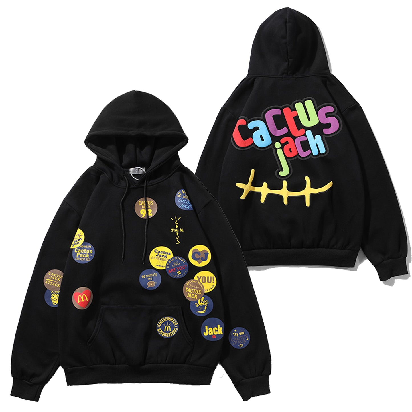 Travis Scott Cactus Jack Mcdonald's Bomb Print Hoodie