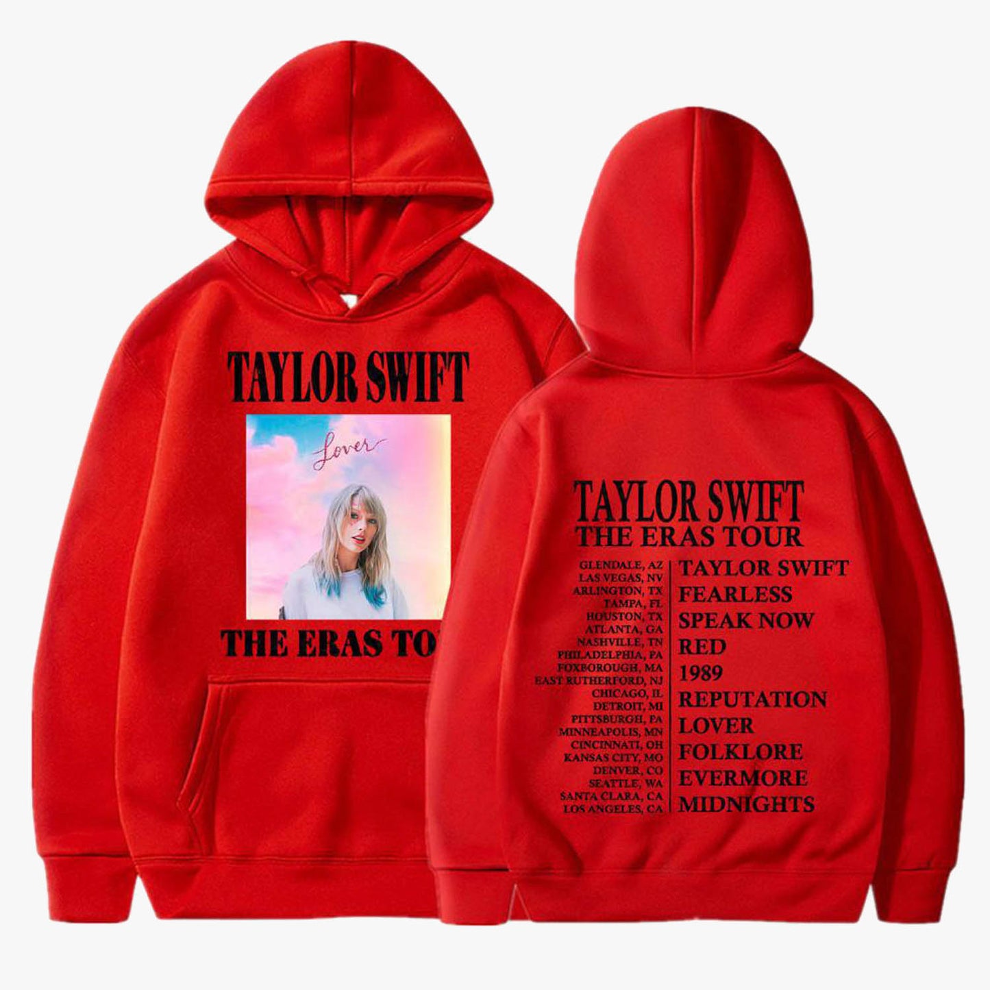 Men and Women Taylor Swift The Eras Tour Hoodie Pullover Hoody Sweatshirt