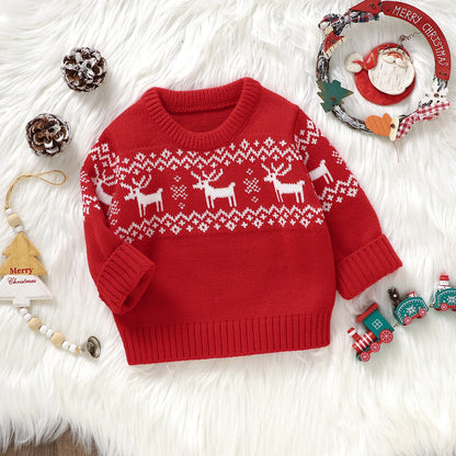 Baby Ugly Christmas Sweater Reindeer