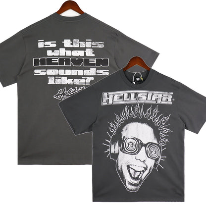 Hellstar T-Shirt Oversized Y2K Streetwear Hip Hop Cotton Short Sleeve Tee Shirts