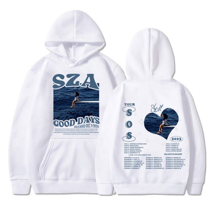 SZA SOS Good Days Hoodie Concert Tour SOS Music Album Print Hoodie