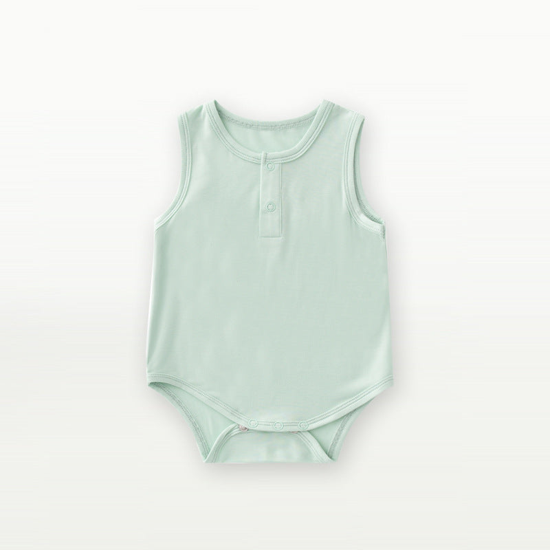 Newborn & Infant Bamboo Bodysuit Sleeveless Onesies