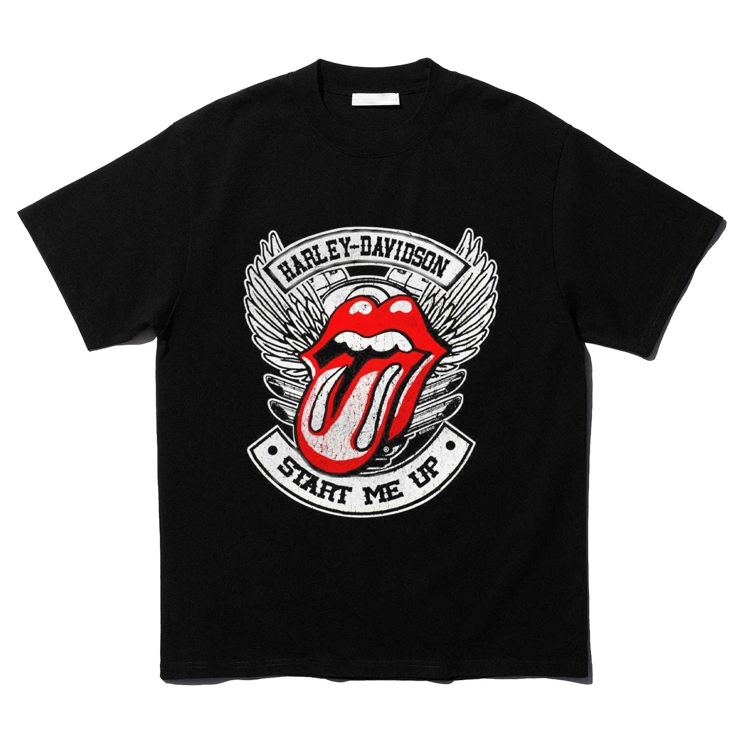 Vintage Harley-Davidson Rolling Stones Start Me Up Rare T-Shirt