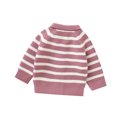 Toddler Sweater Stripe Knit Cardigan