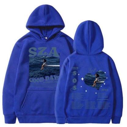 SZA SOS Good Days Hoodie Concert Tour SOS Music Album Print Hoodie