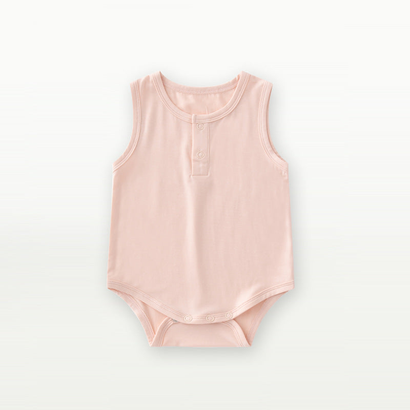 Newborn & Infant Bamboo Bodysuit Sleeveless Onesies