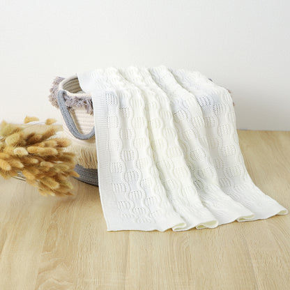 Newborn Baby Knit Blanket Soft and Breathable