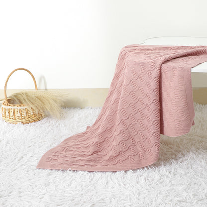 Newborn Baby Knit Blanket Soft and Breathable