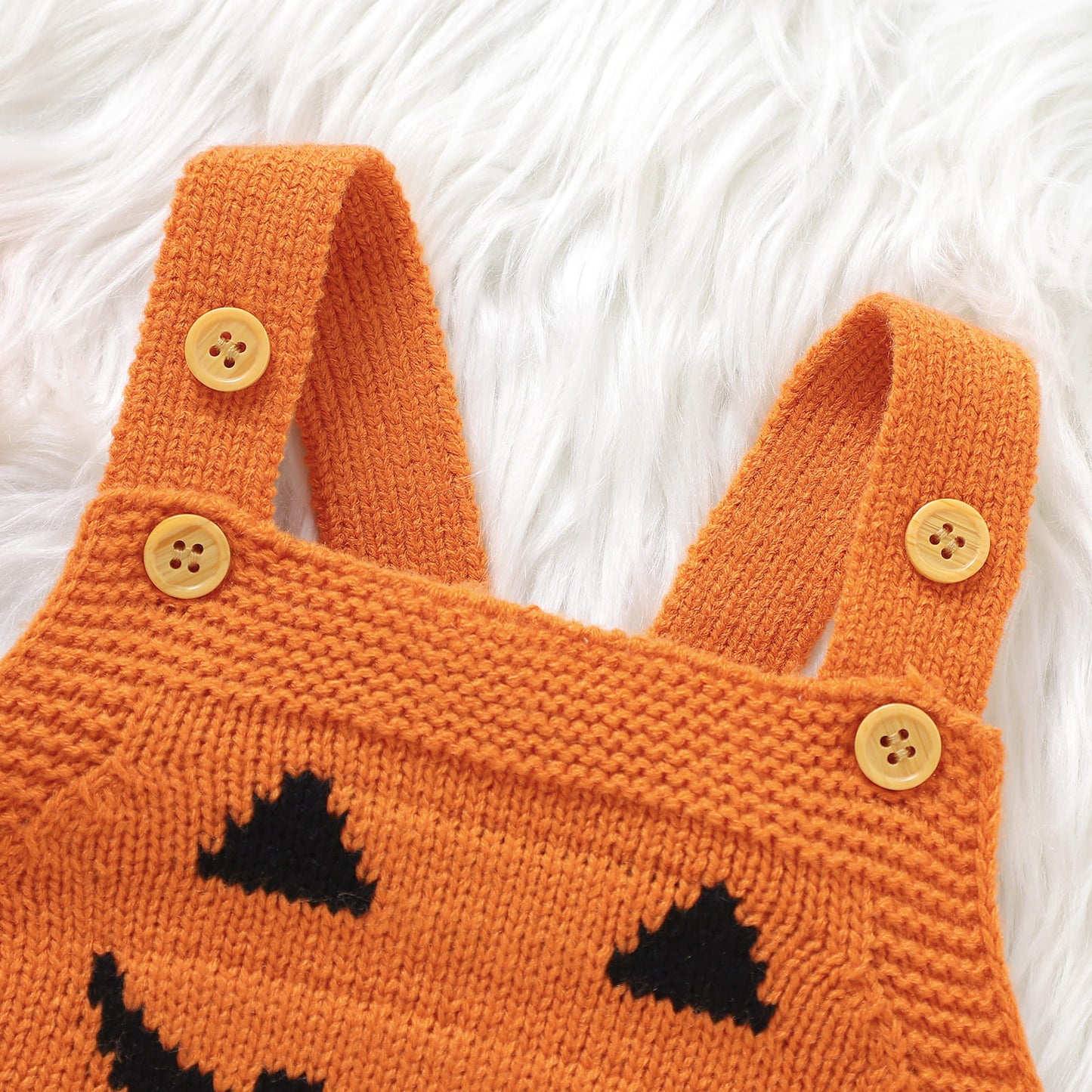 Halloween Baby Sweater Bodysuit Overalls