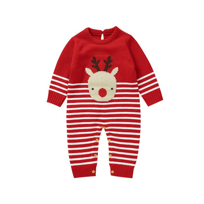 Infant&Toddler Ugly Christmas Sweater Romper Reindeer