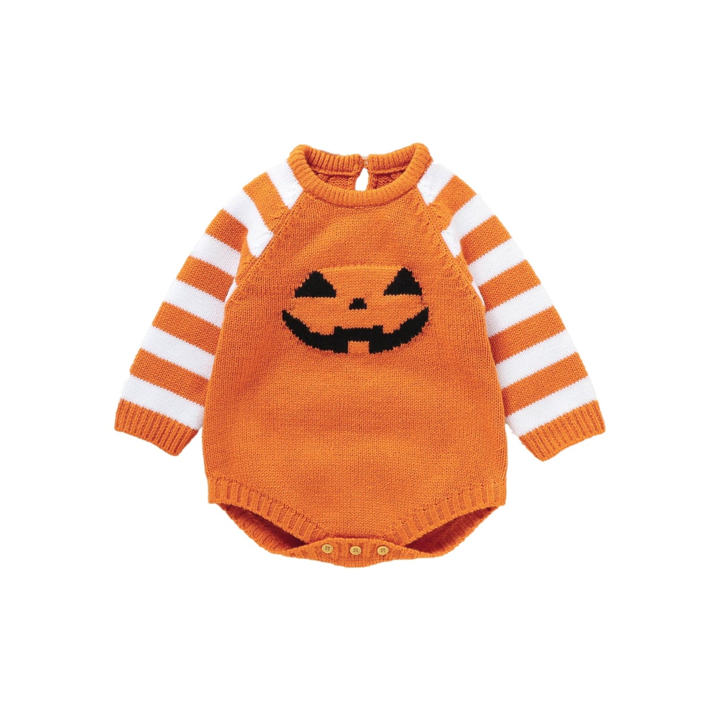 Halloween Baby Knit Sweater Bodysuit Pumpkins