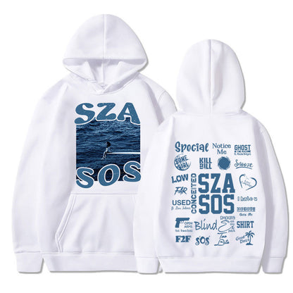 SZA SOS Good Days Hoodie Concert Tour SOS Music Album Print Hoodie