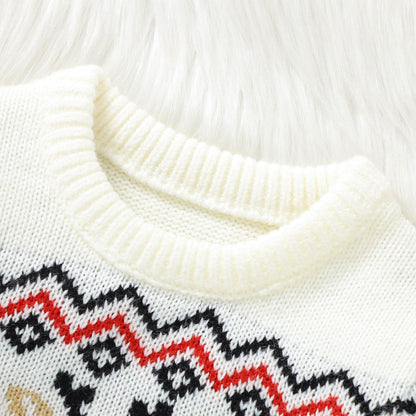 Baby Christmas Knit Sweater Reindeer