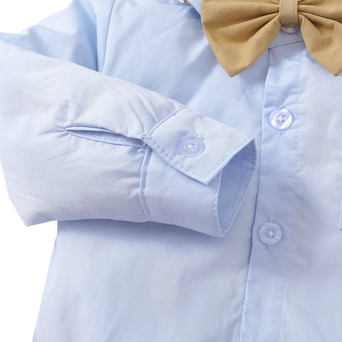 Baby Boy Dress Shirt Bodysuit Long Sleeve