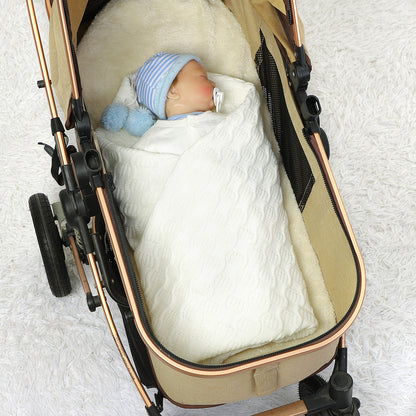 Newborn Baby Knit Blanket Soft and Breathable