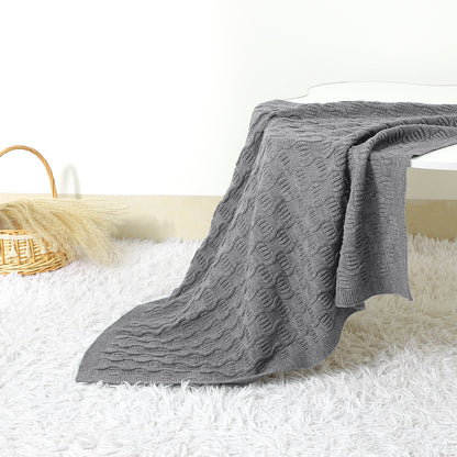 Newborn Baby Knit Blanket Soft and Breathable