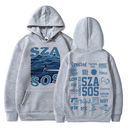 SZA SOS Good Days Hoodie Concert Tour SOS Music Album Print Hoodie