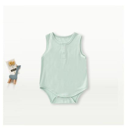 Newborn & Infant Bamboo Bodysuit Sleeveless Onesies