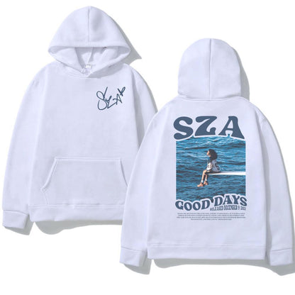 SZA SOS Good Days Hoodie Concert Tour SOS Music Album Print Hoodie